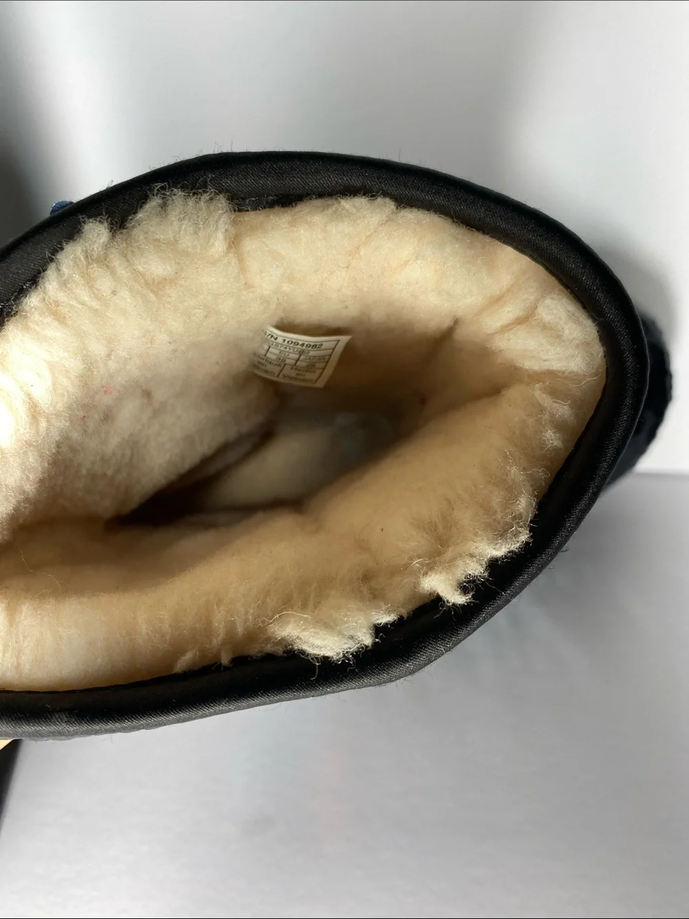 UGG Black Sequin Shearling Lined Short Boots